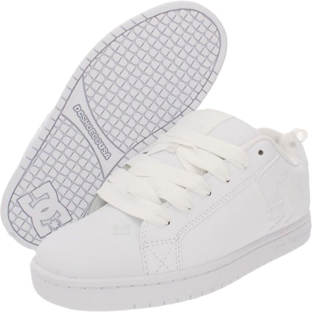 DC Shoes Court Graffik Men's Classic Leather Skateboarding Sneakers NWT - Picture 2 of 3